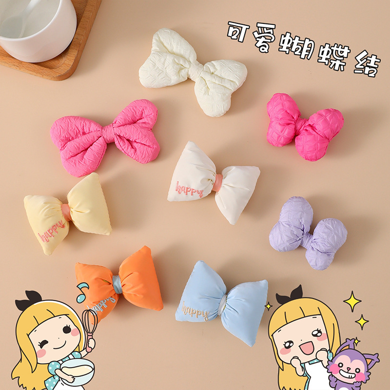 Diy Bow Accessories Fabric Cute Accessories Accessories Children's Clothing Accessories Hairpin Decorative Bag Small Pendant Specification drawing