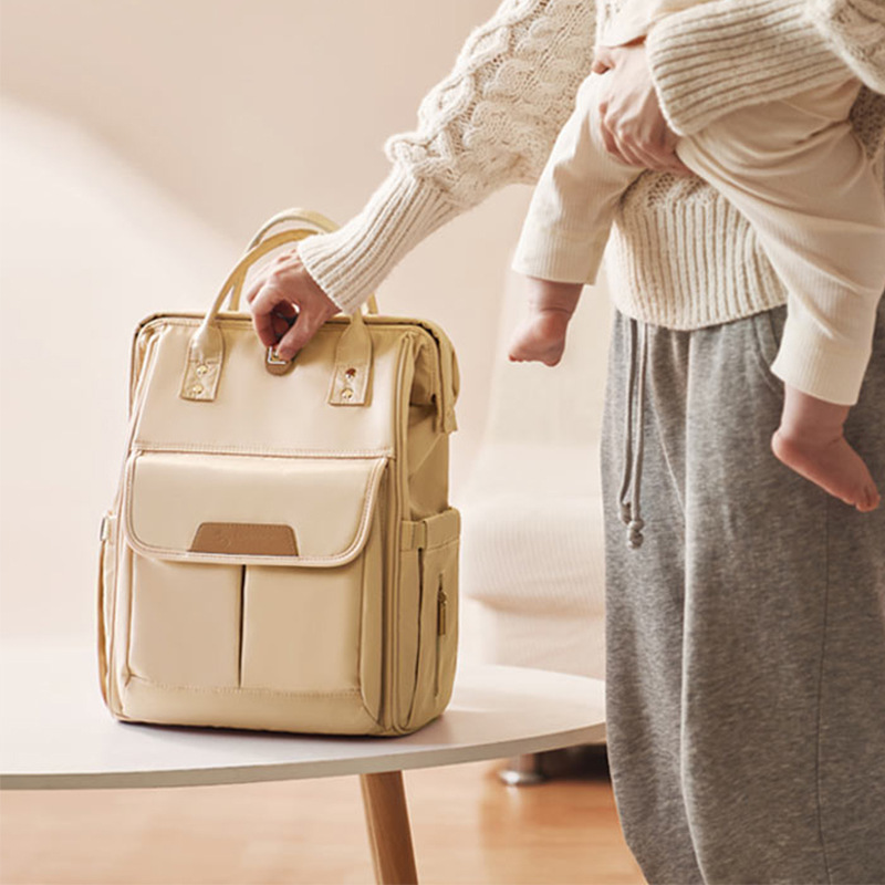 Glow Mommy Bag 2024 New Multi-Functional Large Capacity Mother And Child Bao Bao Mother Backpack details Picture