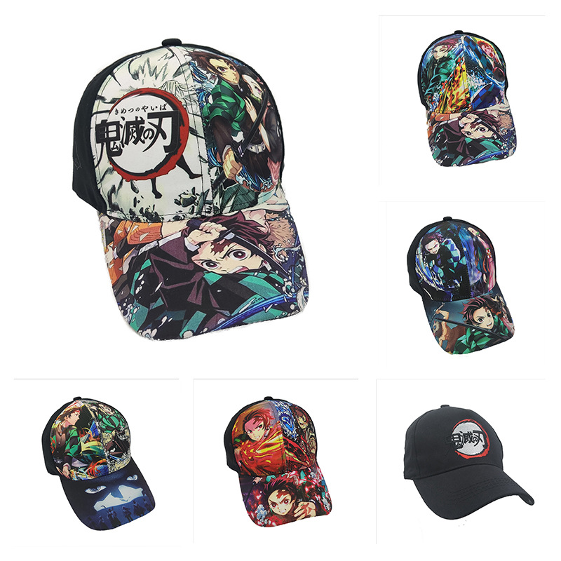 Best-selling Japanese anime Demon Slayer: Kimetsu no Yaiba men's baseball caps, trendy adult baseball caps, and women's sun hats on Amazon