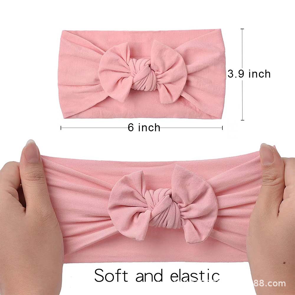 Baby Headband Baby Hair Accessories Soft And Comfortable Nylon Bow Headband Cute Princess Headband High Quality Specification drawing