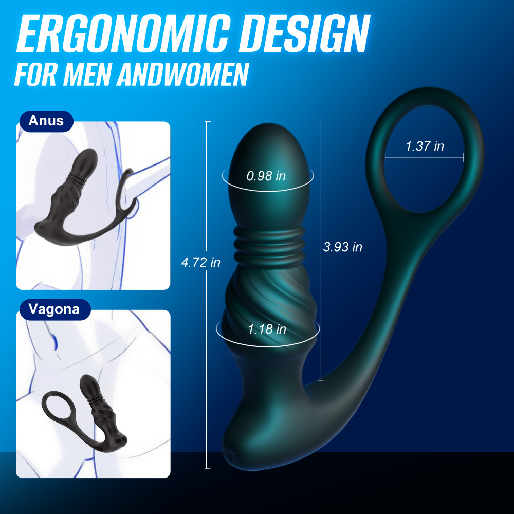 Cross-border wearable prostatic massager for foreign trade, remote control variable frequency vibration locking, semen anus plug, adult products Application Scenario