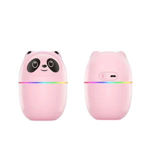 Little Bear USB Humidifier New model for home, bedroom and office use, aroma, essential oil, night light, digital display, 2L dual spray humidifier Item Picture