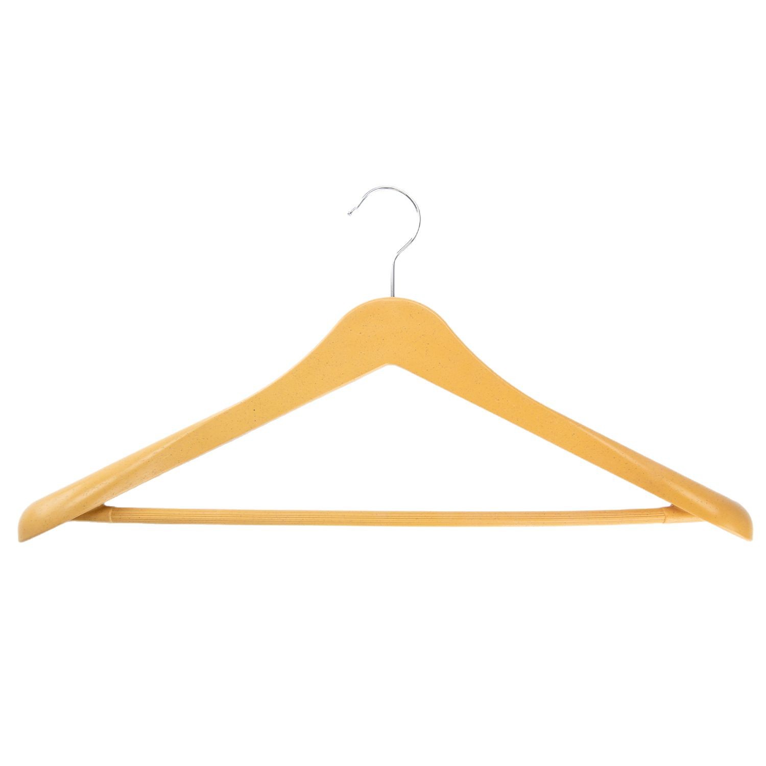 Wide-shoulder suit hangers, wheat straw hangers, PP plastic hangers, degradable materials, hotel eco-friendly hangers Item Picture