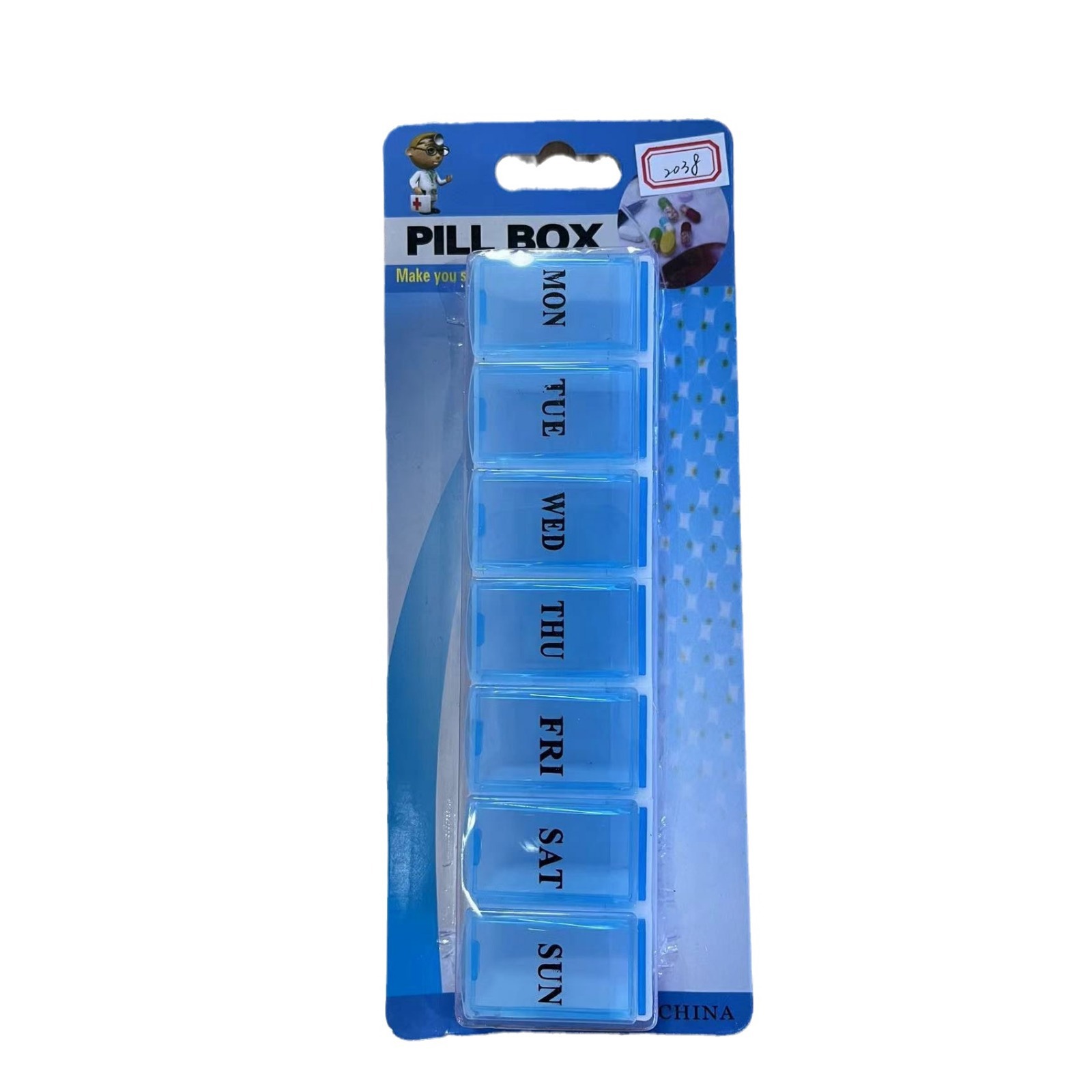 Pack A Weekly Portable Pill Box 7 Days With Braille Pill Box Portable 7-Cell Pill Box Rs-6501 Item Picture