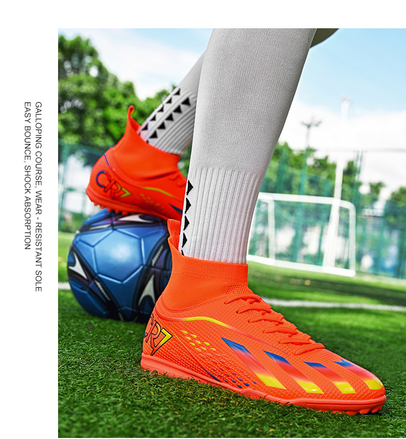 跨境新款高帮足球鞋人造草坪学生青少年专业比赛足球鞋现货批发详情18