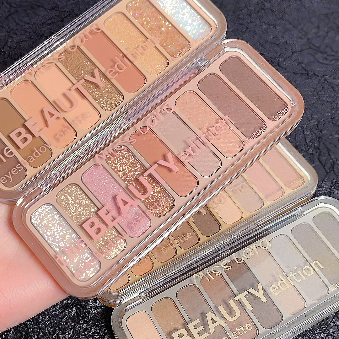 Miss Lara New 9 Color Eyeshadow Pearl Flash Matte Delicate And Affordable Not Easy To Take Off Makeup Ins Makeup Tray