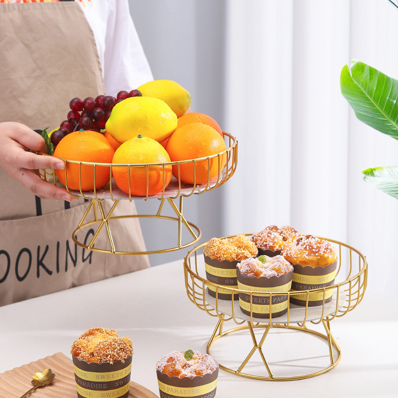 Manufacturers Wholesale Metal Fruit Tray Iron Art Simple Creative Home Guest Restaurant Table Snacks Dried Fruit Storage Fruit Basket details Picture