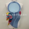 Factory direct sales of Amazon's best-selling embroidered circular irregular-shaped collar stage costume accessories Specification image