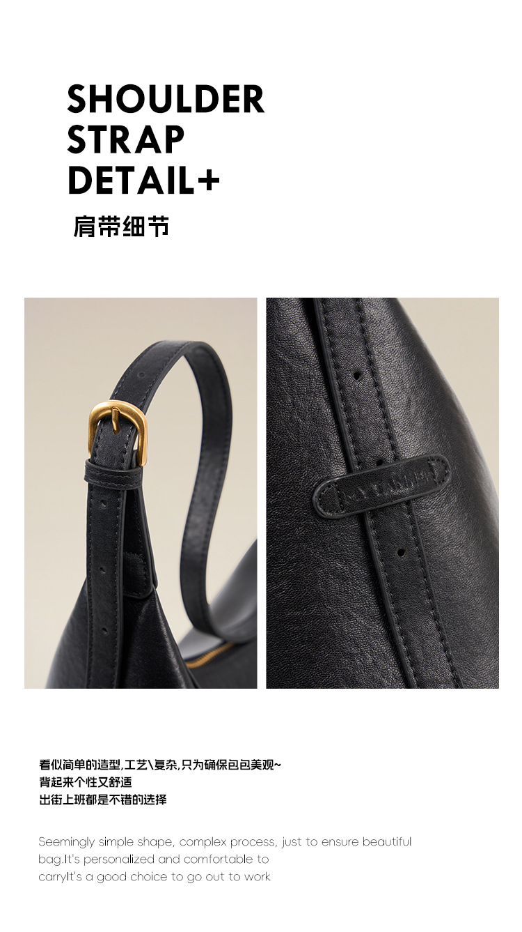 托特包腋下包包斜挎包女真皮大容量通勤旅游休闲简约包包韩国小众详情9
