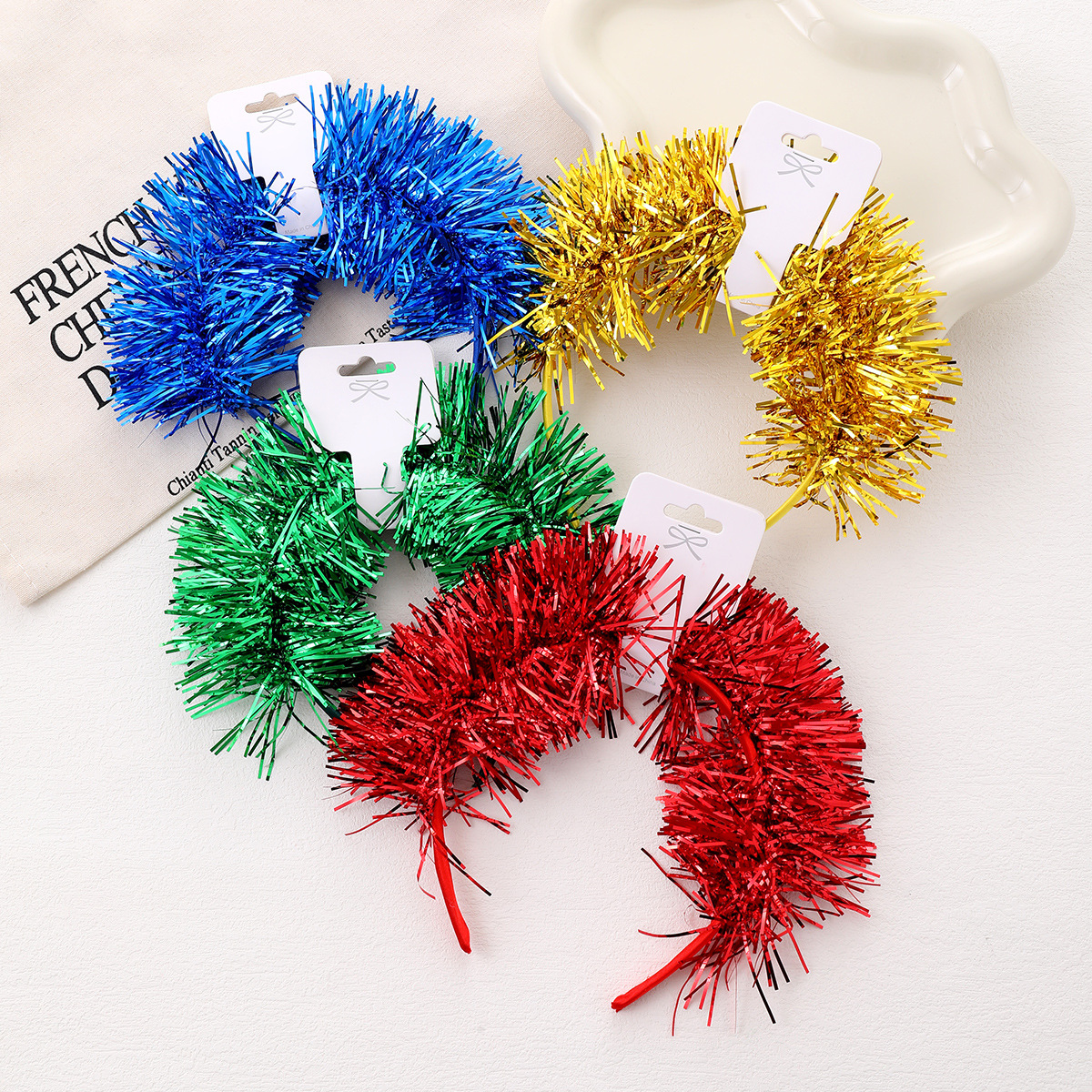 发箍/珍珠头箍/头饰/发箍兔耳朵/发箍女士拼接韩版产品图