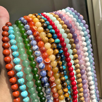Manufacturers direct sales 6-10mm natural stone beads loose beads diy beaded agate tigereye stone crystal beads