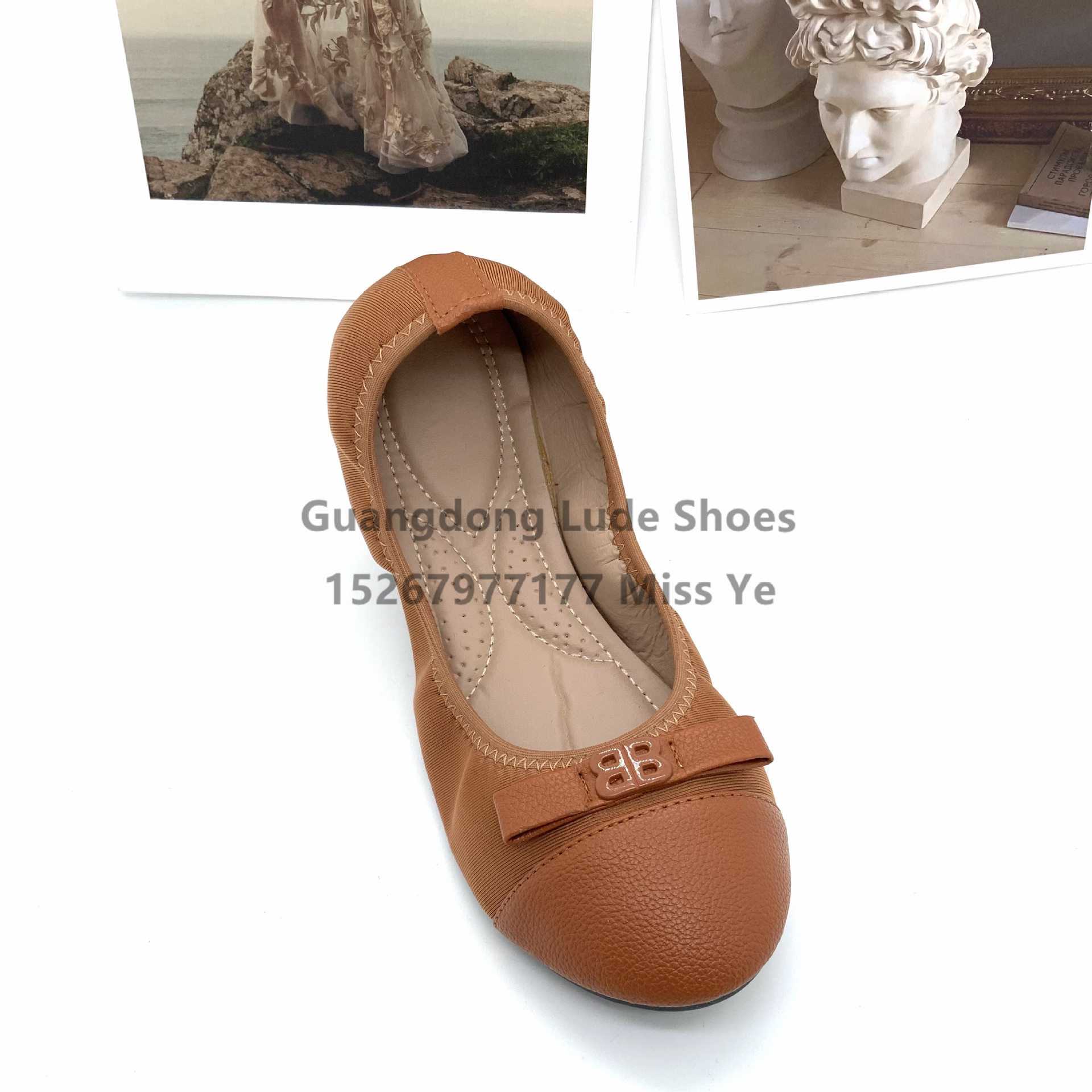 Spring And Summer Women's Casual Single Shoes Convenient Egg Roll Shoes Fashion Shallow Mouth Flat Single Shoes Female Craft Shoes Guangzhou Women's Shoes