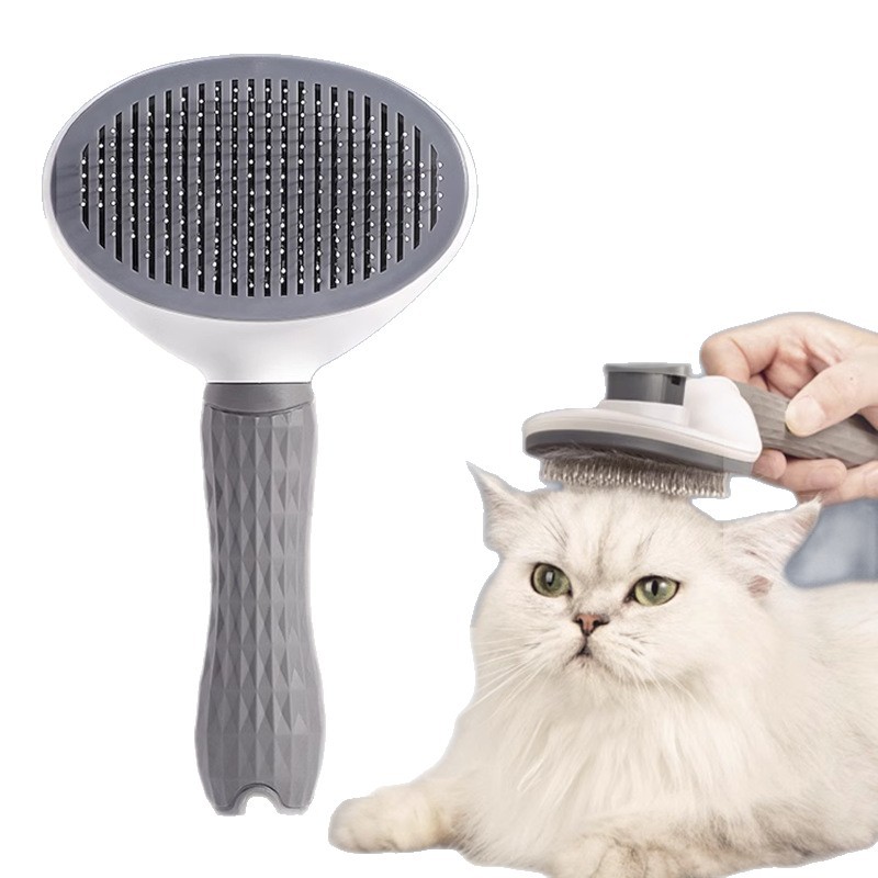 Dog hair removal comb, cat comb, dog hair cleaner, floating hair remover, teddy bichon Frise needle comb, fluffy bathing pet supplies Item Picture
