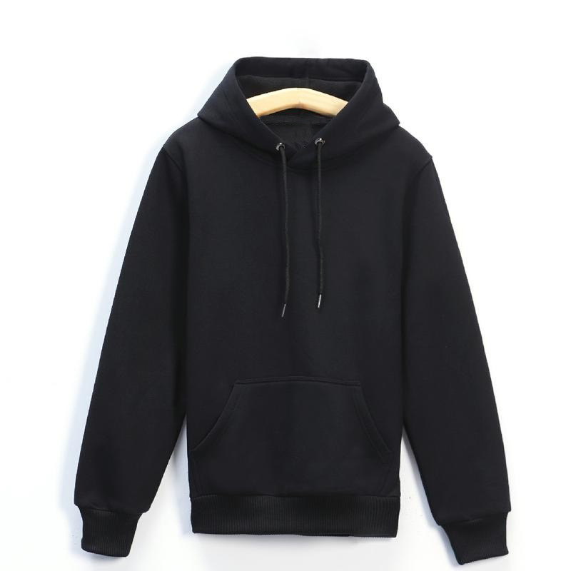 New Autumn And Winter Pure Color Hoodie Simple Casual Couple Hoodie Round Neck Hoodie Set Loose Long Sleeves Wholesale Specification drawing