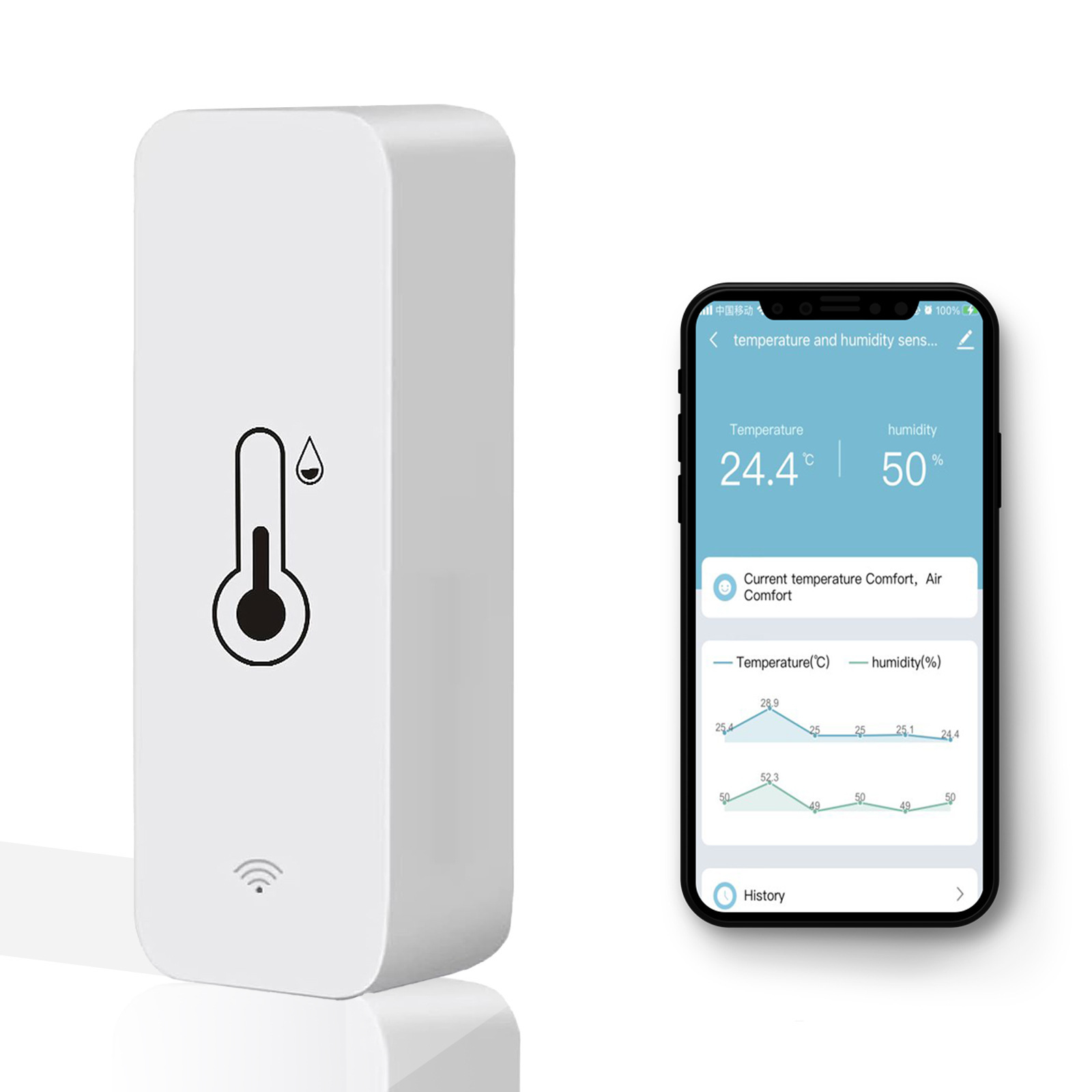 wifi 温湿度计WiFi Temperature Humidity Sensor cozylife