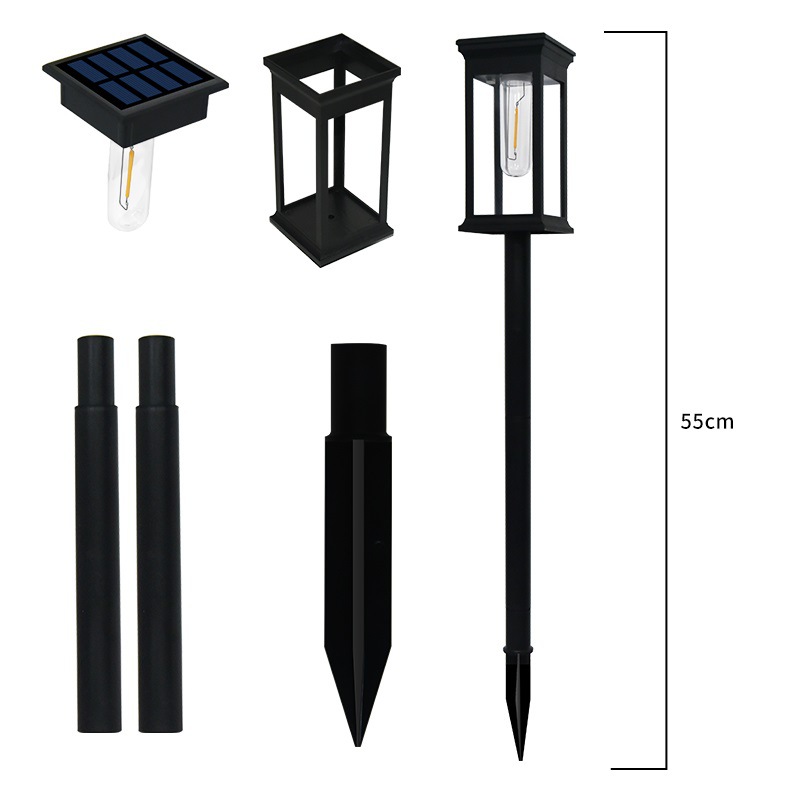 Solar Garden Lights Cross-Border Led Tungsten Lights Outdoor Ground Lights Landscape Lights Garden Lights Solar Lawn Lights details Picture