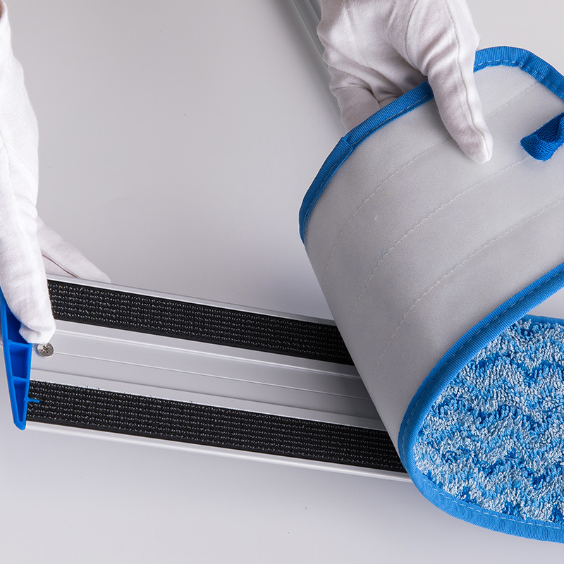 Microfiber Plate Mop Aluminum Plate Large Mop Household Floor Tile Adhesive Mop Aluminum Bar Row Mop Specification drawing