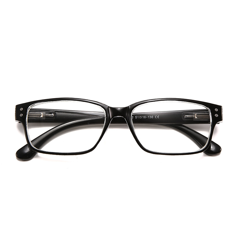 New men's small-frame rice nail anti-blue light reading glasses, spring-leg women's reading glasses, reading glasses manufacturer Specification image