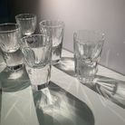 创意礼品水晶白酒杯套装水晶玻璃分酒器家用小酒杯纯白烈酒杯酒具