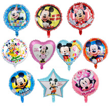 新款18寸卡通米奇米妮气球 生日布置 儿童玩具膜气球米奇氦气球
