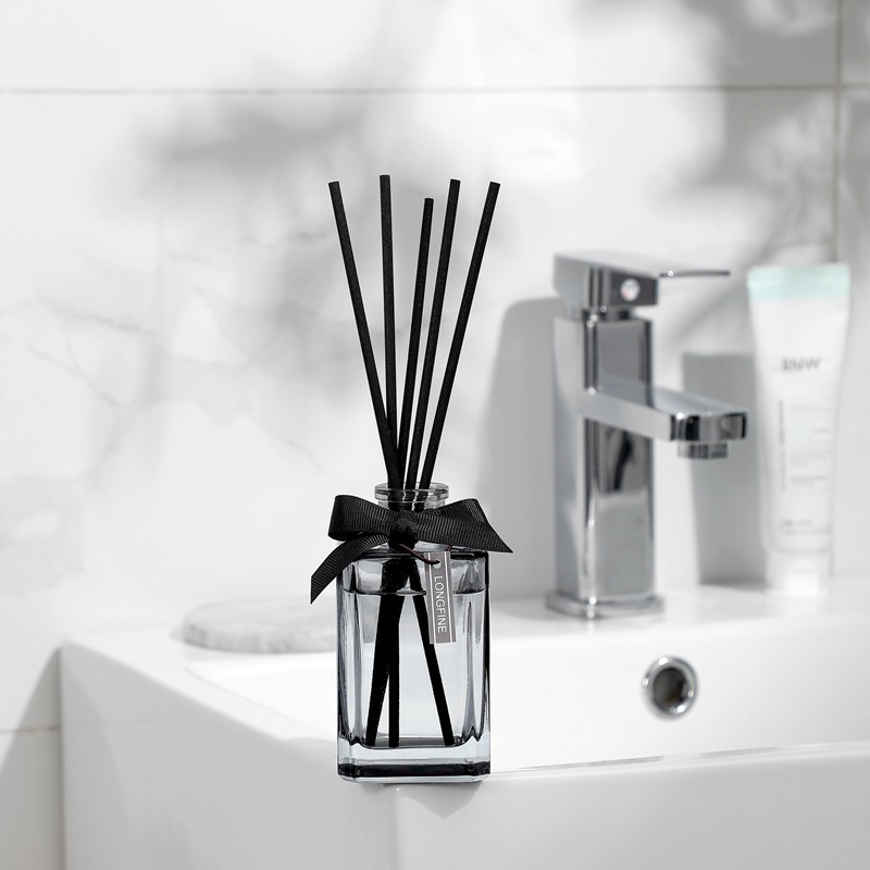 New Fireless Ribbon Square Bottle Aromatherapy Bedroom Air Freshener Deodorant Perfume Toilet Deodorant Wholesale Specification drawing