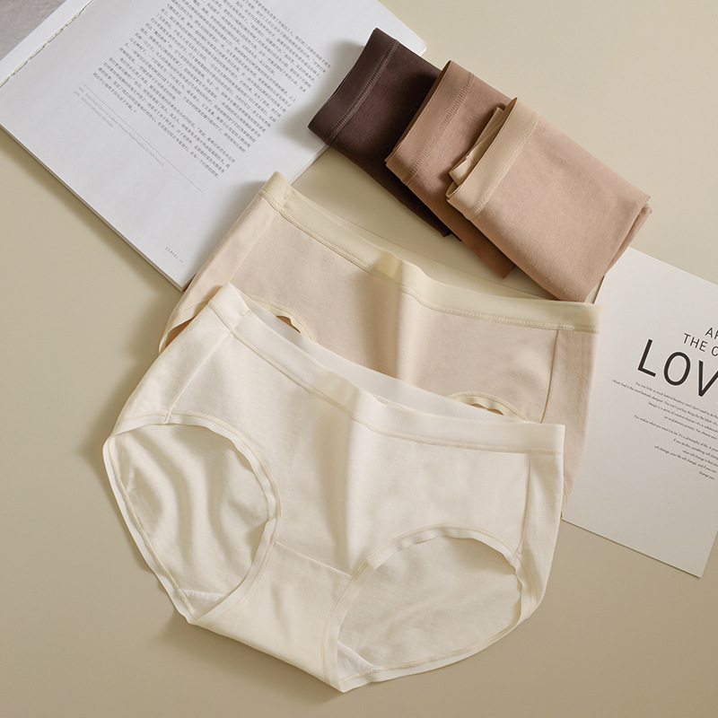 内裤/内裤女士高腰舒适/女士內裤/女士内裤/女士平角中腰细节图