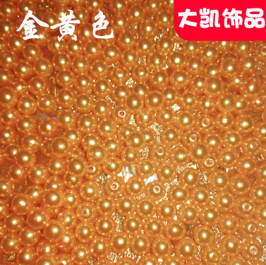 Through-hole pearl grass green jewelry accessories ABS imitation pearl perforated Yiwu manufacturer cut thread pearl string beads perforated round beads Application Scenario