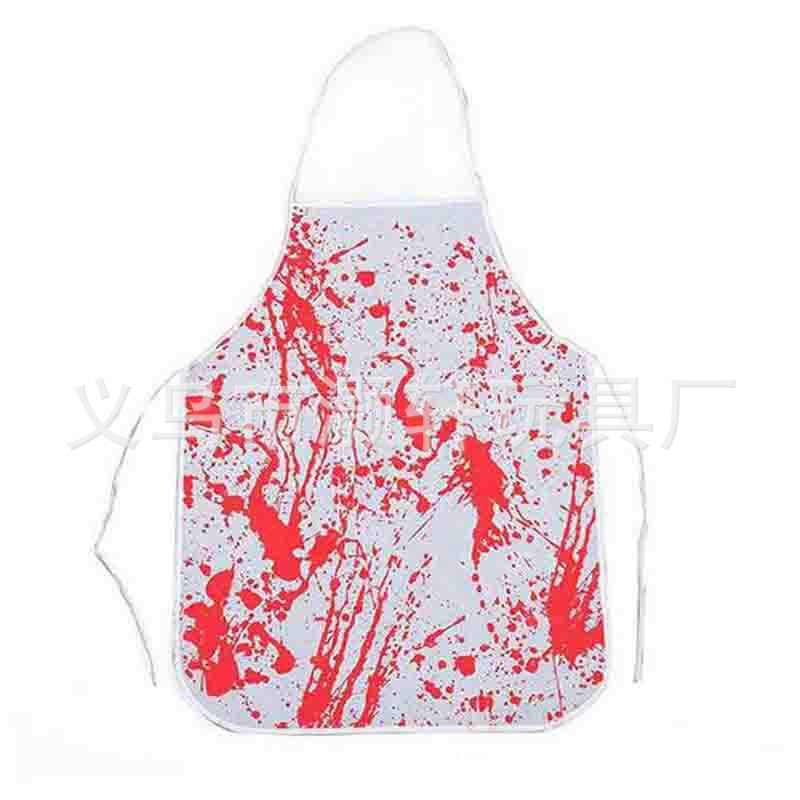 Halloween Blood Drop aprons for Fun aprons for Scary costume Products White Blood aprons non-woven aprons details Picture
