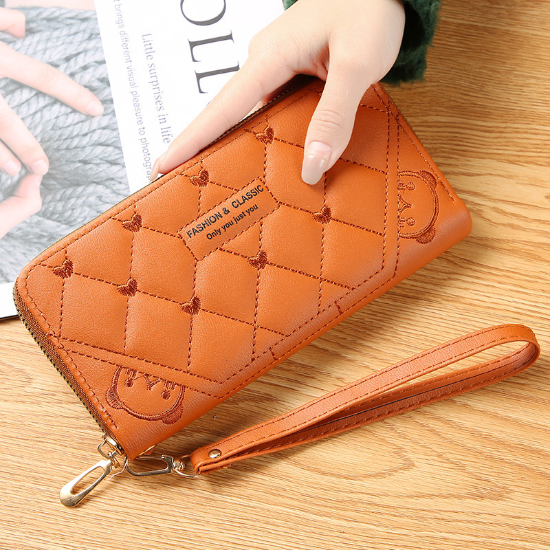 Source Manufacturer 】 New Women's Purse Female Long Fashion Single Zipper Large Capacity Purse Mobile Female Bag details Picture