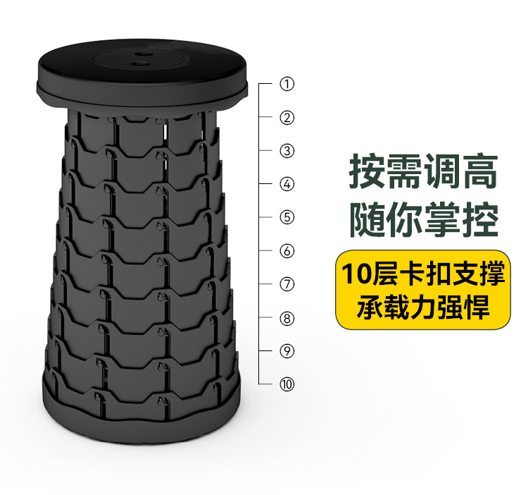 折叠桌户外塑料小桌子露营烧烤摆摊象棋桌升降便携野餐可拼接桌子详情7