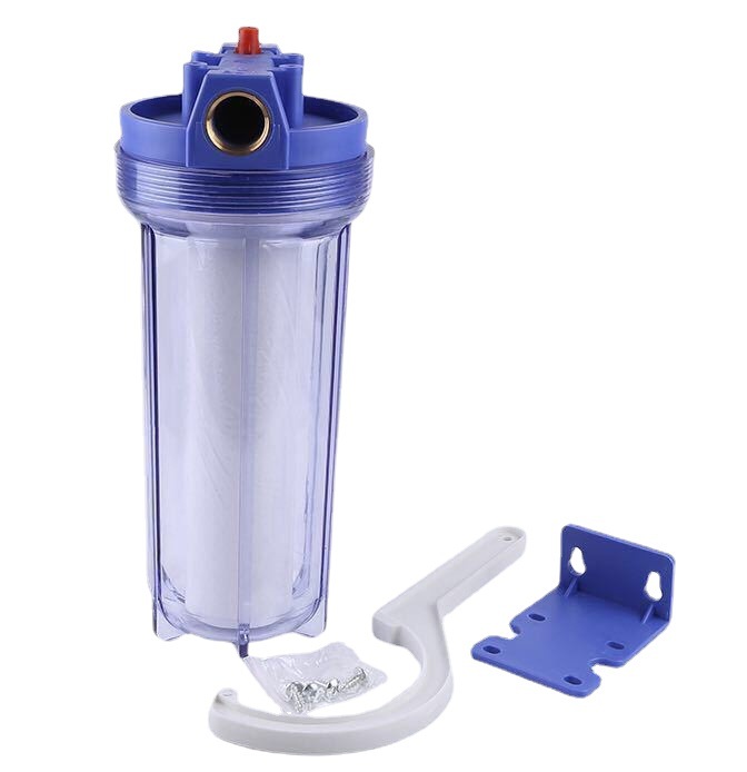 Fabricantes al por mayor filtro frontal de 10 pulgadas filtro de botella azul tubo purificador de agua para el hogar filtro de botella azul frontal details Picture