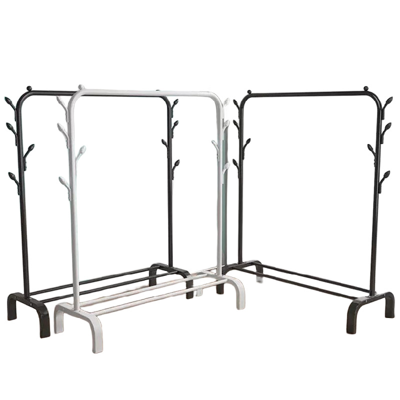 Clothes drying rack floor hanging rack folding dormitory with indoor bedroom students drying clothes rack home cool clothes pole shelf Item Picture