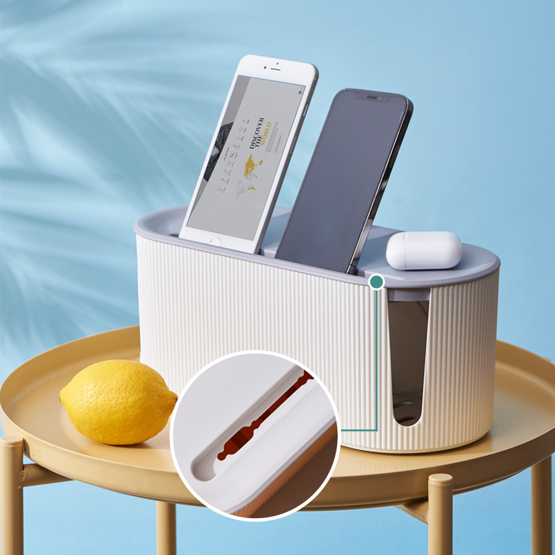 Wire storage box, power strip, power cord organization box, charging data cable, plastic electrical box, socket storage box Application Scenario
