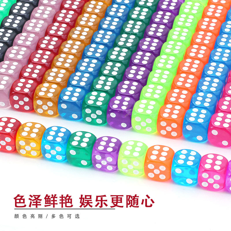 骰子/亚克力骰子/亚克力黑色骰子/黑色骰子/发光骰子产品图
