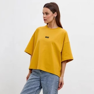 2024 Amazon Women's short-sleeved letter-printed T-shirt Summer New casual pullovers round-neck short tops
