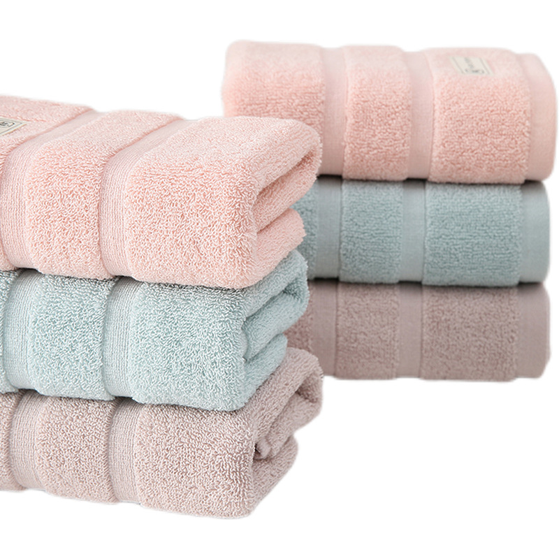 Sweet Cotton Towel Plain Soft Absorbent Adult Home Wedding Gift Spot A Hair Cleansing Face Towel Item Picture