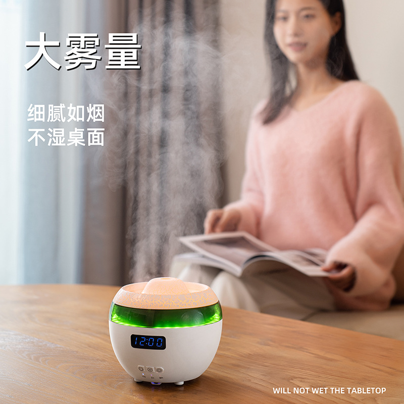 2024 New jellyfish pickup Aromatherapy machine Home desktop aromatherapy ultrasonic clock atmosphere light humidifier Specification drawing