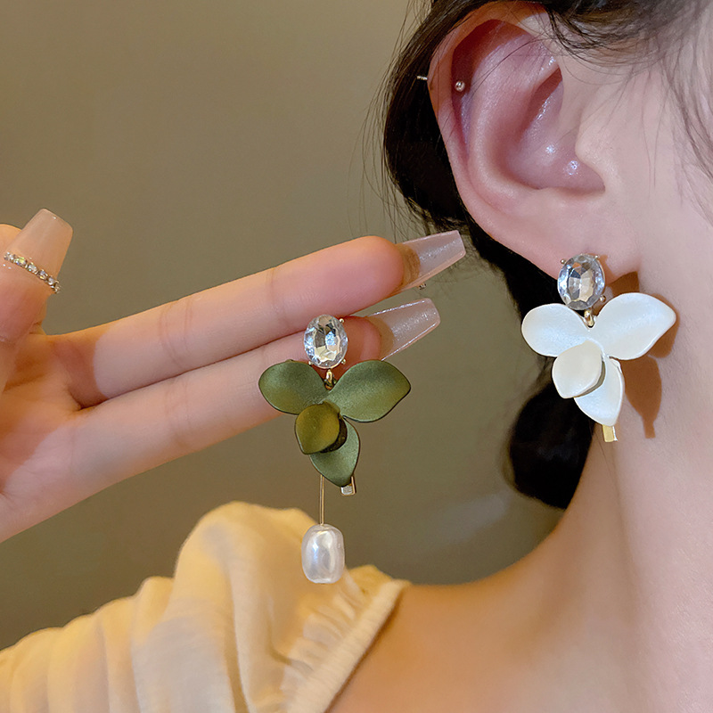 925银针/耳环女长款气质/饰品女长款气质/银饰品/耳环产品图