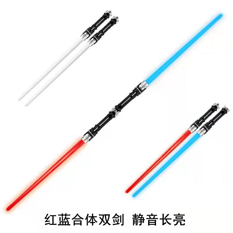 Wholesale of laser swords, two-in-one children's luminous toys, night market street stalls, music, 18-lamp high-brightness glow stick toys Application Scenario
