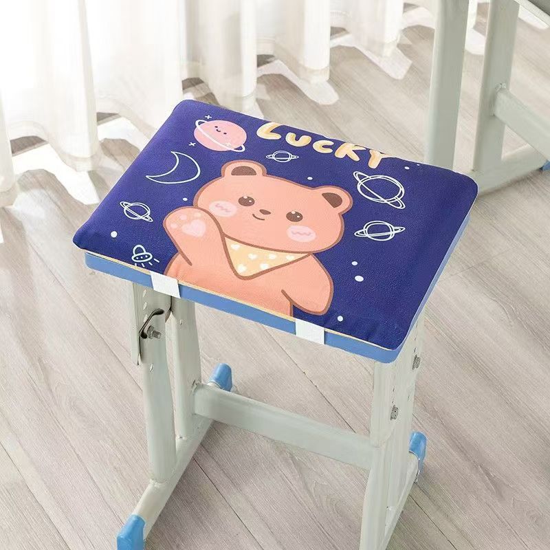 Cartoon student classroom chair cushions, pain-proof chair bottom cushions for prolonged sitting, thickened sponge Specification image