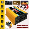 Cross-border bestseller inverter 12V-220V/110V300W portable with dual USB for car and home use and display screen details Picture