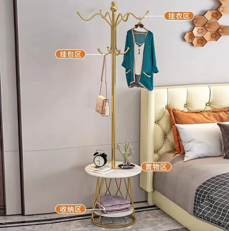 French-style master bedroom clothes hanger and bedside coat rack Specification image