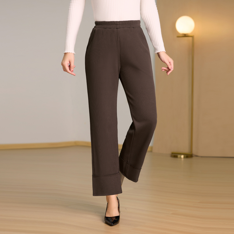 Middle-Aged And Elderly Women's Spring And Autumn New Pants Fashion Ladies Casual Pants Elastic Waist Middle-Aged Loose Mother Pants Specification drawing
