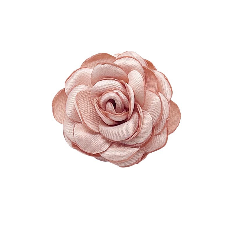 3.5cm fabric flower-trimmed rose three-dimensional flower wedding bud accessories Headwear earrings ornaments flower accessories Item Picture