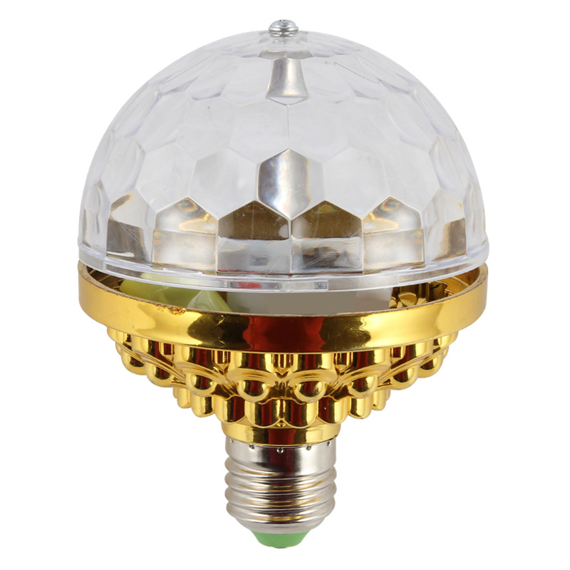 Golden Magic Ball Bungee Di Light Crystal Stage Light Atmosphere Light Projection Light Flash Colorful Rotating Magic Ball Light Item Picture