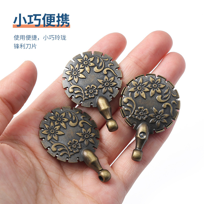 Retro style metal wire cutter cutter Hand diy sewing cross stitch tool cutter knife cutter tool Specification drawing