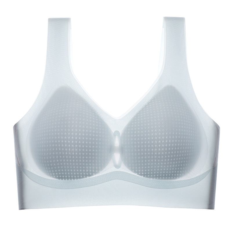 Traceless Super Light Sports Underwear Women Gather Up To Prevent Sagging Big Chest Display Small Vest Bra Cover Summer Thin Item Picture