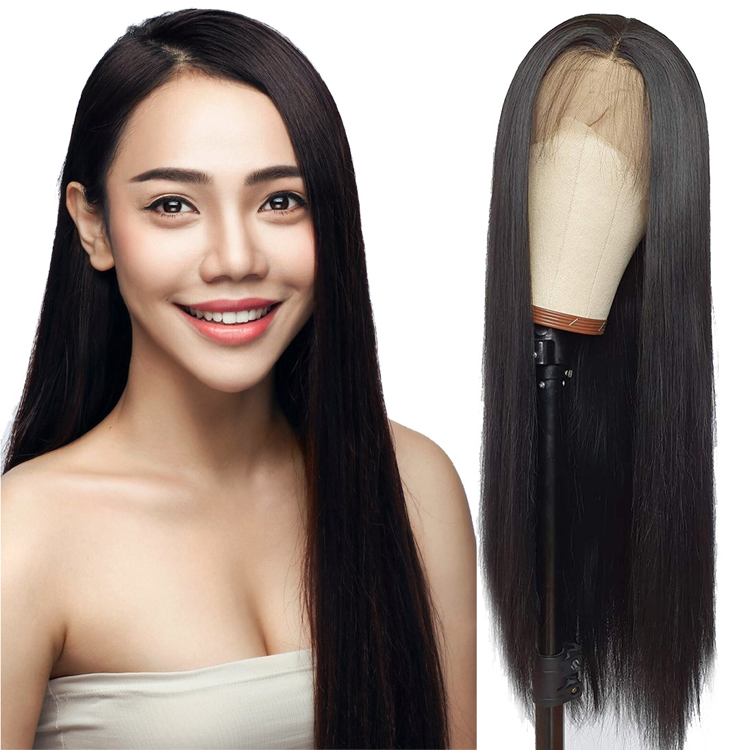 Former lace human hair wigs13*4straight cross-border hair service