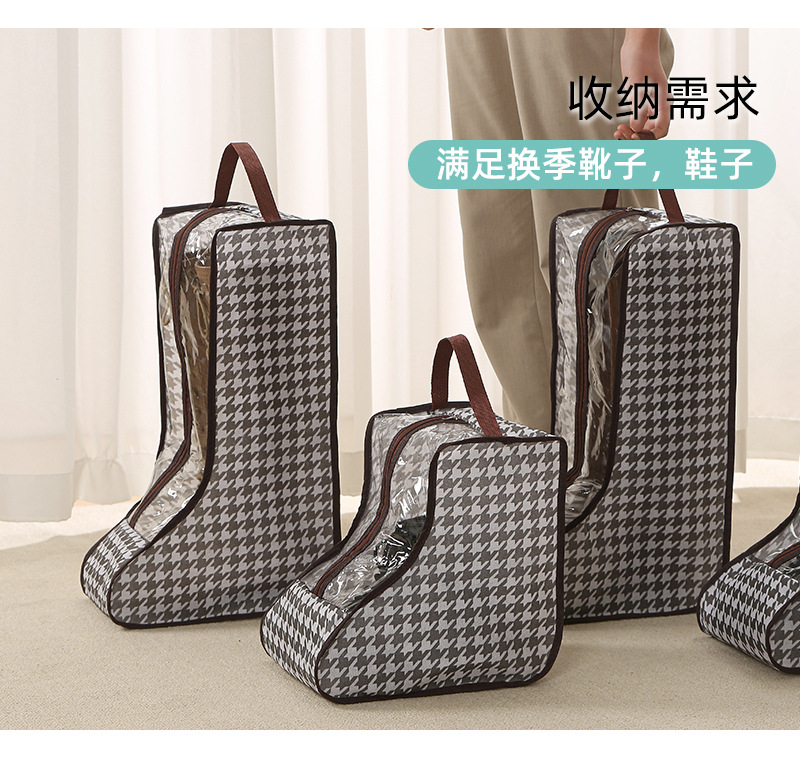 Mil aves cuadrillas zapatos bolsa de polvo multifunción portátil transparente bolsa de zapatos a prueba de humedad botas botas largas botines bolsa protectora pic 11