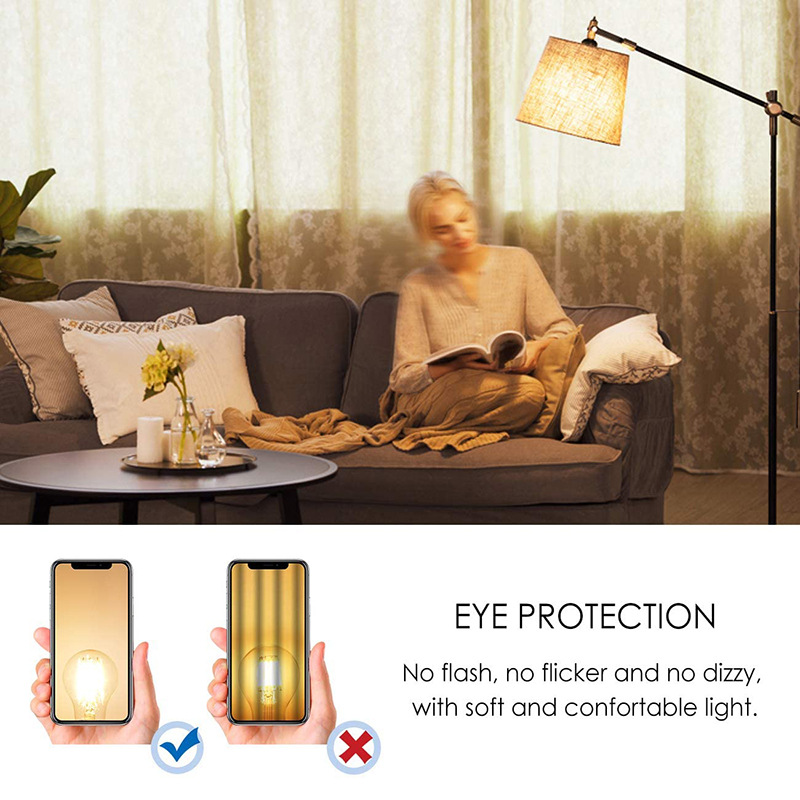 Naishi 4.5W/7W single-color temperature-adjustable LED filament bulb, 360° light emission without flicker, E26E27 lamp socket Application Scenario